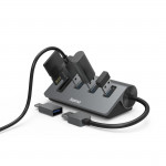 USB hub a čítačka kariet, 5 portov, USB-C adaptér