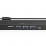 USB‑C rozbočovač, 6 portov, 3x USB‑A, USB‑C, HDMI™, LAN USB‑C rozbočovač, 6 portov, 3x USB‑A, USB‑C, HDMI™, LAN