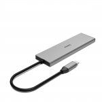 USB‑C rozbočovač, 4 porty, 2x USB‑A, 2x USB‑C, USB 3.2 Gen2, PD