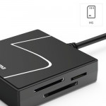 USB Card Reader, USB-A, with USB-C Adapter, USB 3.2 Gen1, SD/micro-SD/CF/MS USB Card Reader, USB-A, with USB-C Adapter, USB 3.2 Gen1, SD/micro-SD/CF/MS