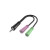 Headset redukcia 2x jack 3,5 mm na jack 4pól. vidlicu