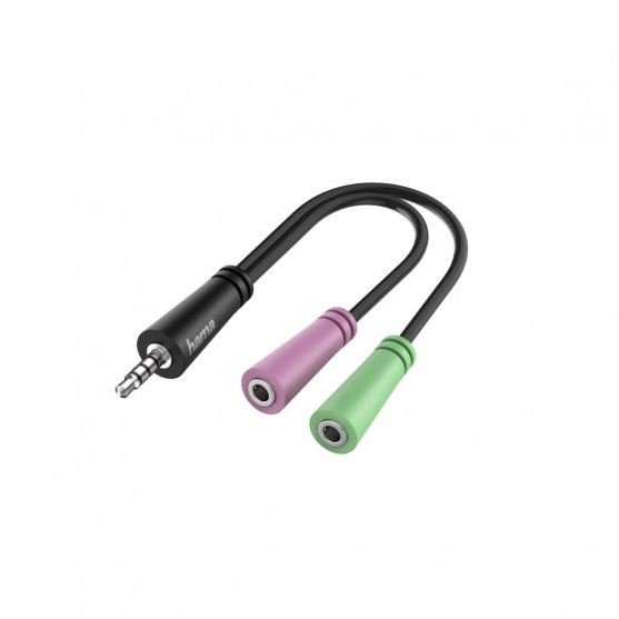Headset redukcia 2x jack 3,5 mm na jack 4pól. vidlicu