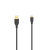 Micro USB 2.0 kábel Flexi-Slim 0,75 m, čierny