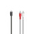 Audio adaptérový kábel USB-C na 2 cinch, aktívny, 1,5 m