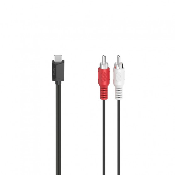 Audio adaptérový kábel USB-C na 2 cinch, aktívny, 1,5 m