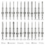 Set mini skrutkovačov 24v1