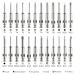 Set mini skrutkovačov 24v1