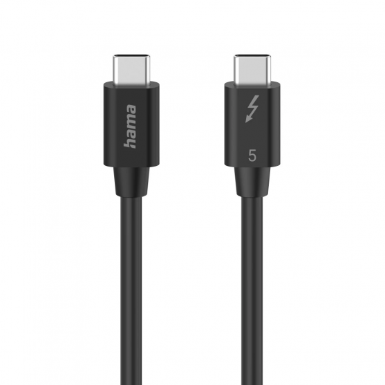 Kábel Thunderbolt 5 USB-C, 80 Gbit/s, 5 A, 240 W, Ultra-HD 8K, 1,00 m