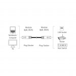 Sieťový kábel, CAT-5e, F/UTP tienený, 5,00 m