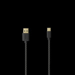 USB-C Cable, USB 2.0, Gold-Plated, Fabric, 1.50 m, 24 Pcs