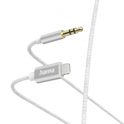 MFi audio kábel Lightning – 3,5 mm jack, 1 m, aktívny, hliník