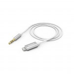 MFi audio kábel Lightning – 3,5 mm jack, 1 m, aktívny, hliník