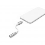 MFi audio adaptér Lightning na jack 3,5 mm pre Apple, aktívny, alu