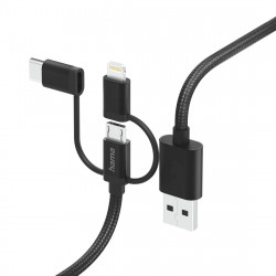 3v1 nabíjací kábel USB‑A – Micro‑USB/USB‑C/Lightning, 1,5 m