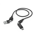 4v1 nabíjací kábel USB‑A/USB‑C – USB‑C/Micro‑USB, 1,5 m 4v1 nabíjací kábel USB‑A/USB‑C – USB‑C/Micro‑USB, 1,5 m