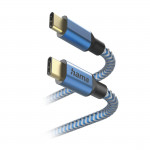 Kábel Reflective USB-C 2.0 typ C-C 1,5 m, modrý Kábel Reflective USB-C 2.0 typ C-C 1,5 m, modrý