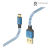 Kábel Reflective USB-C 2.0 typ A-C 1,5 m, modrý
