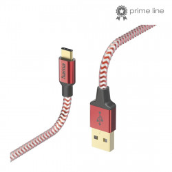 Kábel Reflective USB-C 2.0 typ A-C 1,5 m, červená
