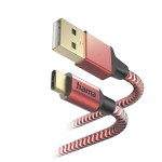 Kábel Reflective USB-C 2.0 typ A-C 1,5 m, červená Kábel Reflective USB-C 2.0 typ A-C 1,5 m, červená