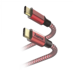 Kábel Reflective USB-C 2.0 typ C-C 1,5 m, červený