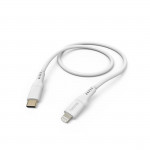 MFi USB-C Lightning kábel pre Apple, 1,5 m Flexible,silikónový, biely