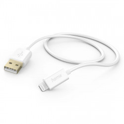 Nabíjací kábel, USB-A - Lightning, 1,5 m, biely