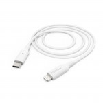 Nabíjací kábel, USB-C - Lightning, 1 m, biely