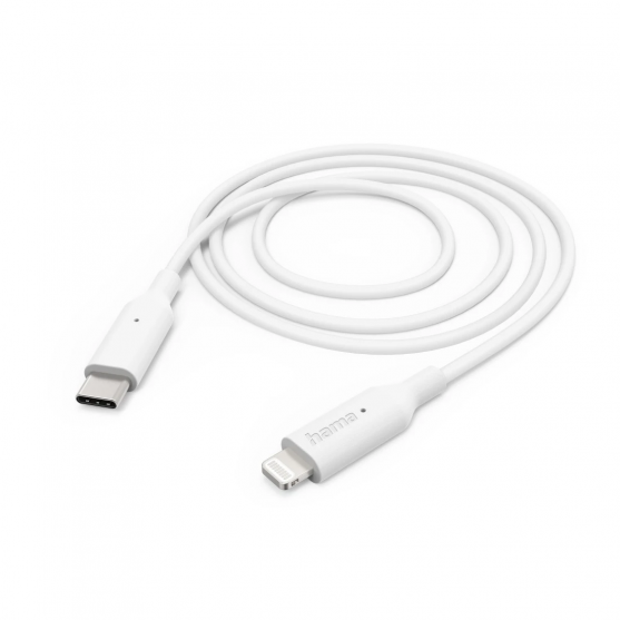 Nabíjací kábel, USB-C - Lightning, 1 m, biely Nabíjací kábel, USB-C - Lightning, 1 m, biely