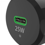 Set: rýchla USB nabíjačka do vozidla USB-C PD/QC 25 W + kábel USB C-C 1 m Set: rýchla USB nabíjačka do vozidla USB-C PD/QC 25 W + kábel USB C-C 1 m