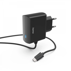 Nabíjačka s micro-USB konektorom, 6 W, 1 m, čierna