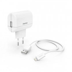 Nabíjačka s nabíjacím káblom Lightning, 12 W, 1 m, biela