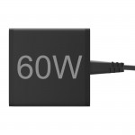 Rýchla stolná USB nabíjačka so stojančekom, 2x USB-C PD/QC, 2x USB-A, 60 W