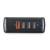 Rýchlonabíjačka, 4x USB-A, 33 W, čierna