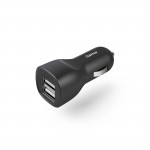 Auto nabíjačka, 2x USB-A, 12 W, čierna