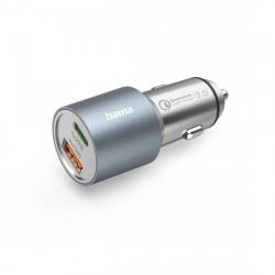 Rýchlonabíjačka do auta, 1x USB-C, 1x USB-A, PD, 38 W, kovová