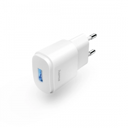 Nabíjačka, USB-A, 6 W, biela