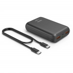 Hama PD10-HD powerbanka, 10000 mAh, 3 výstupy: 1x USB-C, 2x USB-A, PD, Qualcomm, max. 18 W/3 A