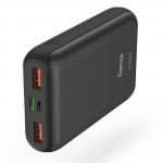 Hama PD10-HD powerbanka, 10000 mAh, 3 výstupy: 1x USB-C, 2x USB-A, PD, Qualcomm, max. 18 W/3 A