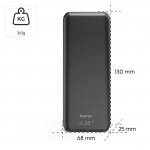 Hama PD20-HD powerbanka, 20000 mAh, 3 výstupy: 1x USB-C, 2x USB-A, PD, Qualcomm, max. 18 W/3 A