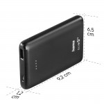 Hama SLIM 5HD, powerbanka, 5000 mAh, 1 A, výstup: USB-A, čierna Hama SLIM 5HD, powerbanka, 5000 mAh, 1 A, výstup: USB-A, čierna