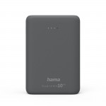 Hama Supreme 10HD, powerbanka, 10000 mAh, 3 A, 3 výstupy: 1x USB-C, 2x USB-A