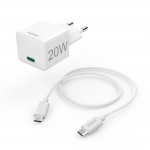 Rýchlonabíjačka s USB‑C káblom, PD, 20 W, 1 m