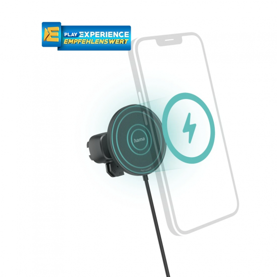 Auto nabíjačka Car FC15, 15 W, bezdrôtová pre iPhone, magnetická, čierna