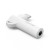 Adaptér Aux Lightning – 3,5 mm jack konektor, 90° uhlový konektor, biely