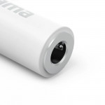 Adaptér Aux Lightning – 3,5 mm jack konektor, 90° uhlový konektor, biely