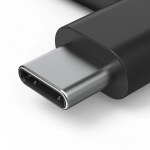 Aux-adaptér USB-C – 3,5 mm jack zásuvka, 90° uhlový konektor, čierny