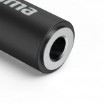 Aux-adaptér USB-C – 3,5 mm jack zásuvka, 90° uhlový konektor, čierny