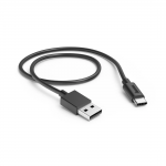 Nabíjací kábel, USB-A - USB-C, 0,5 m, čierny Nabíjací kábel, USB-A - USB-C, 0,5 m, čierny