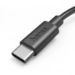 Nabíjací kábel, USB-A - USB-C, 0,5 m, čierny