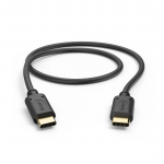 Nabíjací kábel, USB-C - USB-C, 0,5 m, čierny Nabíjací kábel, USB-C - USB-C, 0,5 m, čierny